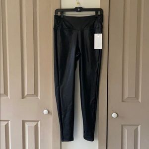 Never worn athlete Faux leather leggings